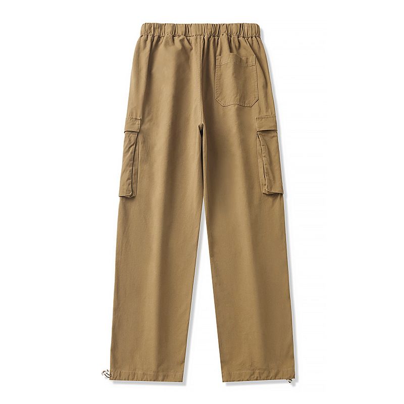 Custom 100% Cotton Duck Canvas Side Pocket Trouser Men Wholesale Vintage Straight Leg Loose Utility Workwear Cargo Pants For Men Jeans