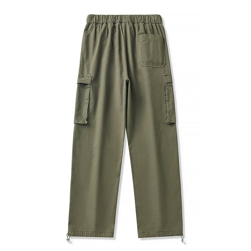 Custom 100% Cotton Duck Canvas Side Pocket Trouser Men Wholesale Vintage Straight Leg Loose Utility Workwear Cargo Pants For Men Jeans