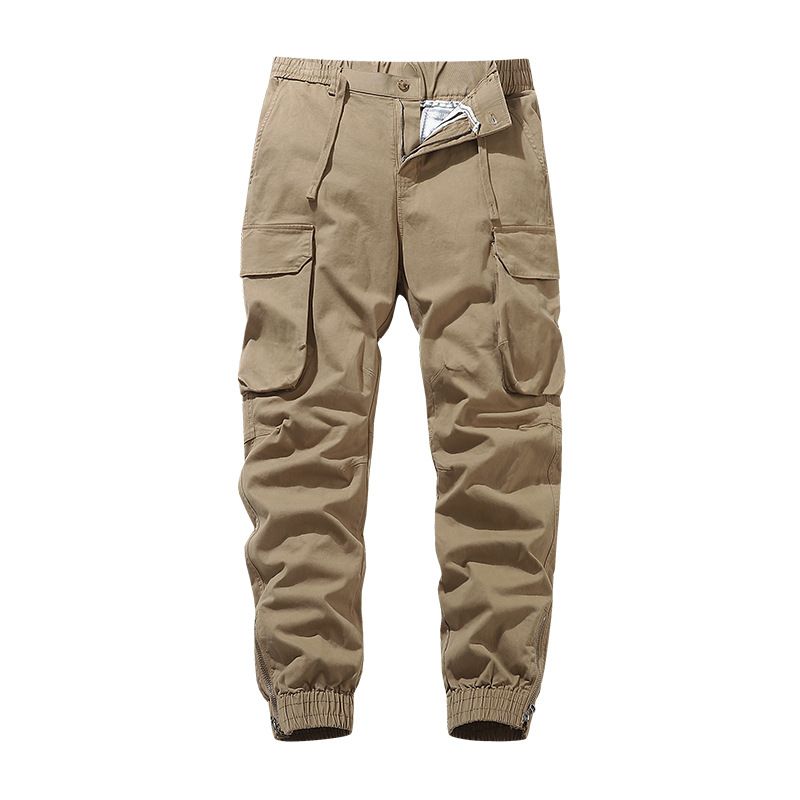 Men Casual Joggers Pants Solid Thin Cargo Sweatpants Male Multi-pocket Trousers New Mens Sportswear Hip Hop Harem Jeans