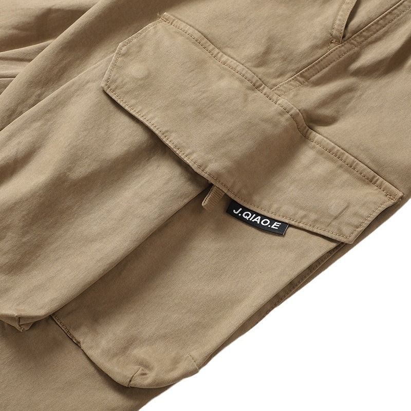 Men Casual Joggers Pants Solid Thin Cargo Sweatpants Male Multi-pocket Trousers New Mens Sportswear Hip Hop Harem Jeans