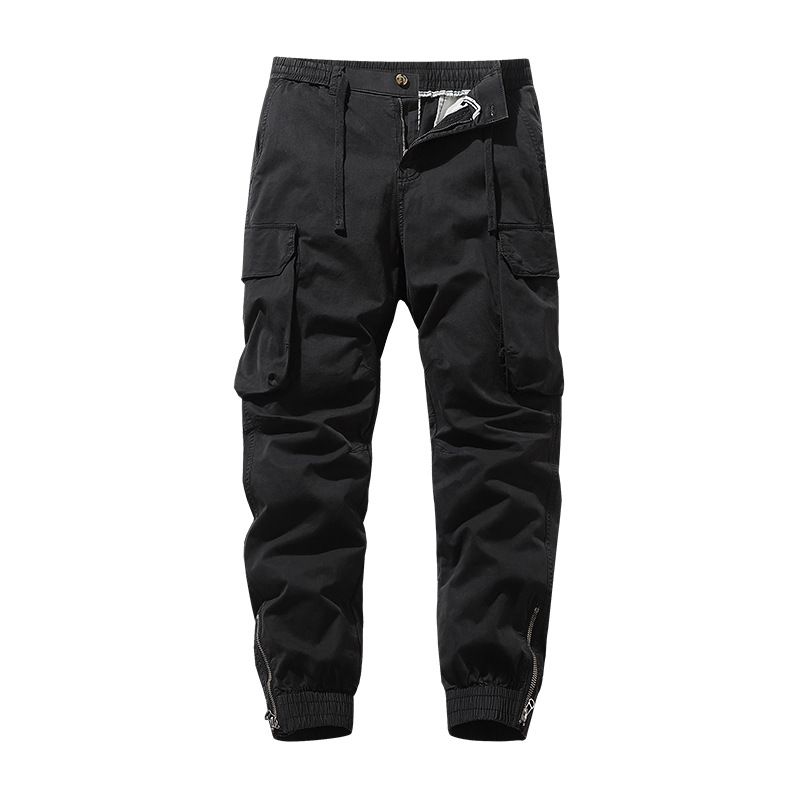 Men Casual Joggers Pants Solid Thin Cargo Sweatpants Male Multi-pocket Trousers New Mens Sportswear Hip Hop Harem Jeans