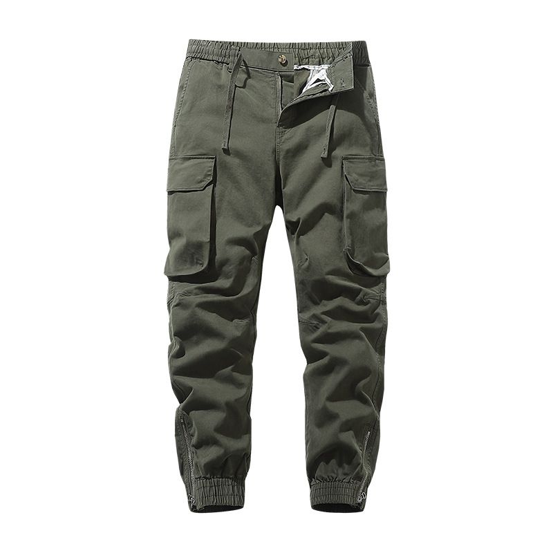 Men Casual Joggers Pants Solid Thin Cargo Sweatpants Male Multi-pocket Trousers New Mens Sportswear Hip Hop Harem Jeans