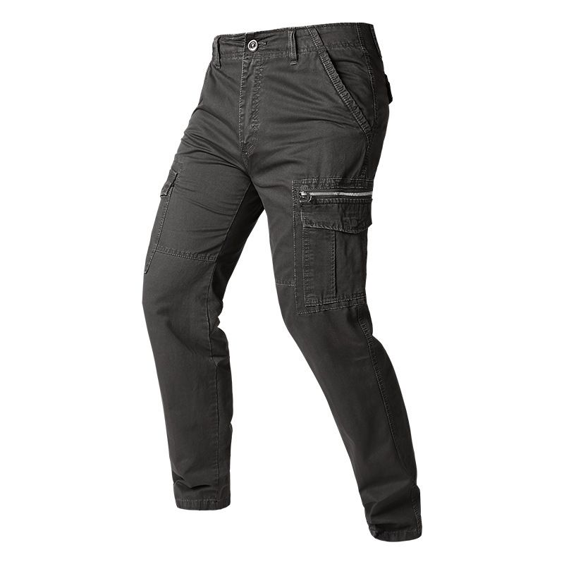 Cotton Cargo Tactical Waterproof Breathable Heavyweight Quick Dry Anti-Wrinkle Button Decoration High Mid Jeans