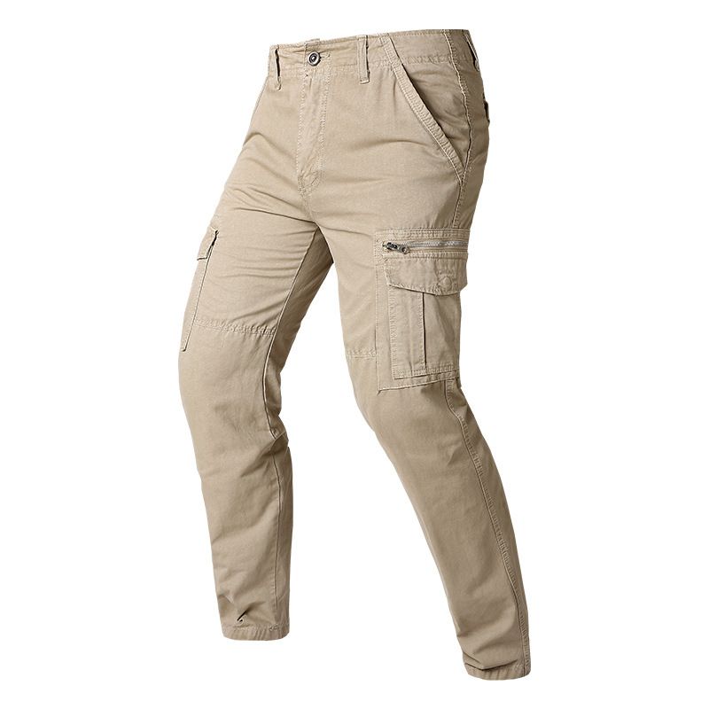 Cotton Cargo Tactical Waterproof Breathable Heavyweight Quick Dry Anti-Wrinkle Button Decoration High Mid Jeans
