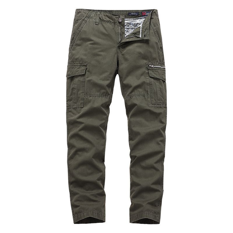New Design Loose Fit Fashion Casual Cotton Cargo Multiple Pocket Long Men Cargo Pants  Jeans
