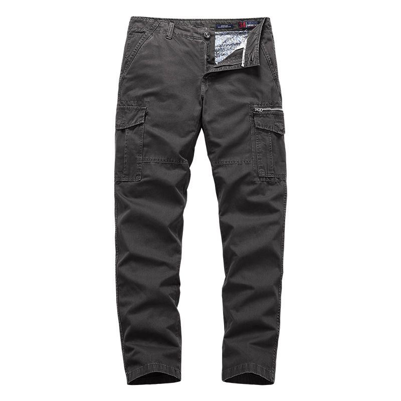 New Design Loose Fit Fashion Casual Cotton Cargo Multiple Pocket Long Men Cargo Pants  Jeans