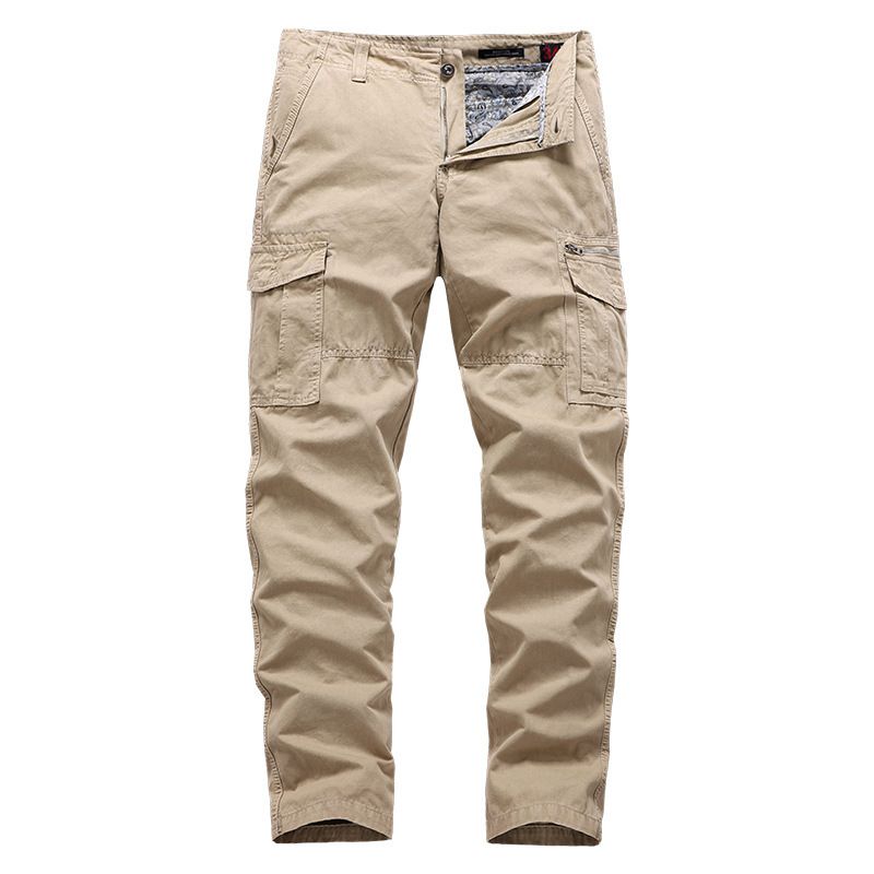 New Design Loose Fit Fashion Casual Cotton Cargo Multiple Pocket Long Men Cargo Pants  Jeans