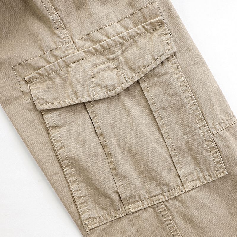 New Design Loose Fit Fashion Casual Cotton Cargo Multiple Pocket Long Men Cargo Pants  Jeans