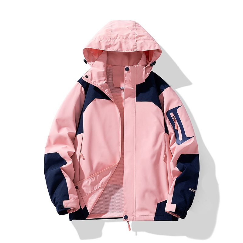 Travel hiking waterproof women jacket with adjustable hood sportswear coat jacket custom Coats