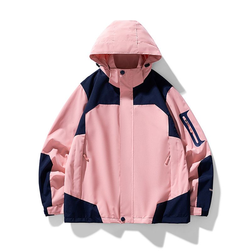 Travel hiking waterproof women jacket with adjustable hood sportswear coat jacket custom Coats