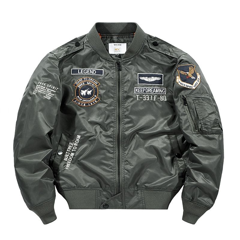 Men's Casual Jacket Aviation Jumper Aviator Workwear Baseball Jersey High-quality Embroidery Coat Men Coats