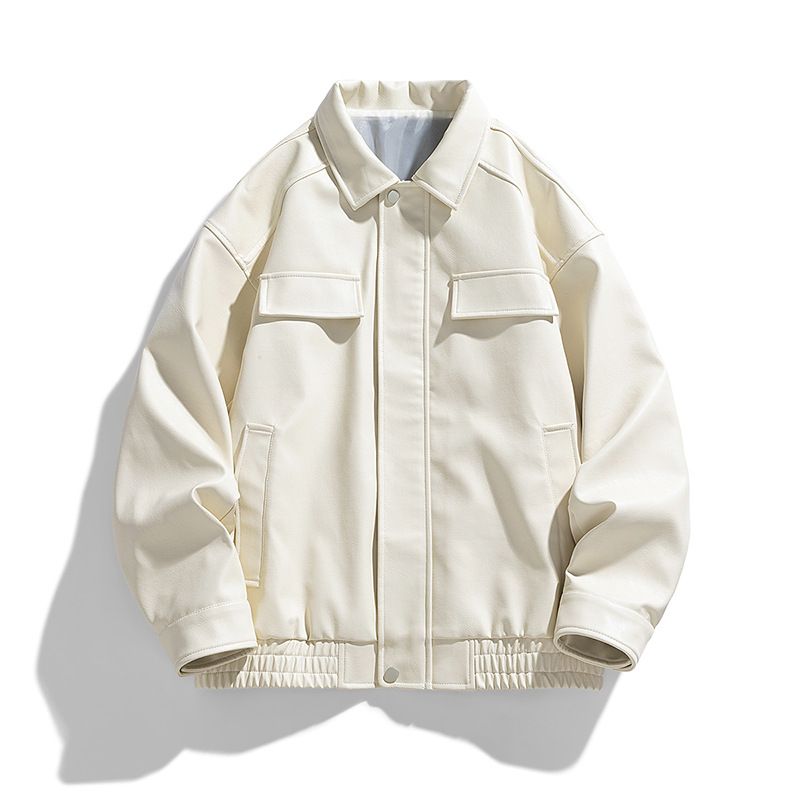 Leather Jackets Men winter Popular Style Men Leather Jacket Wholesale Fashion Cool Zipper Pu Leather Jackets For Men Coats