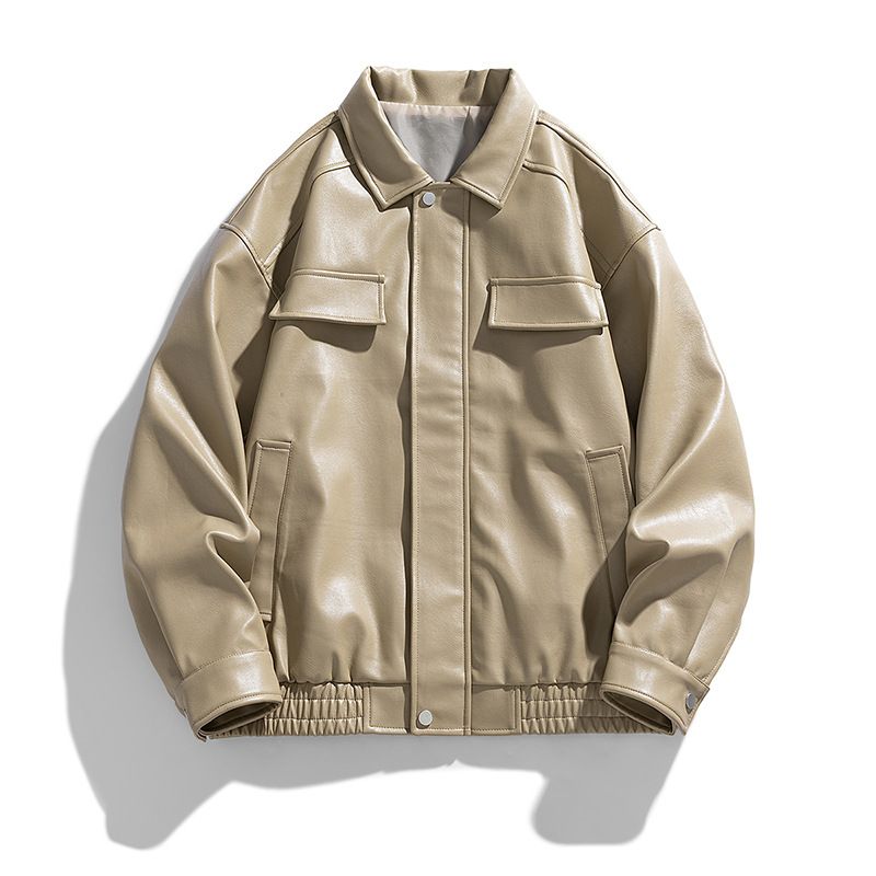 Leather Jackets Men winter Popular Style Men Leather Jacket Wholesale Fashion Cool Zipper Pu Leather Jackets For Men Coats