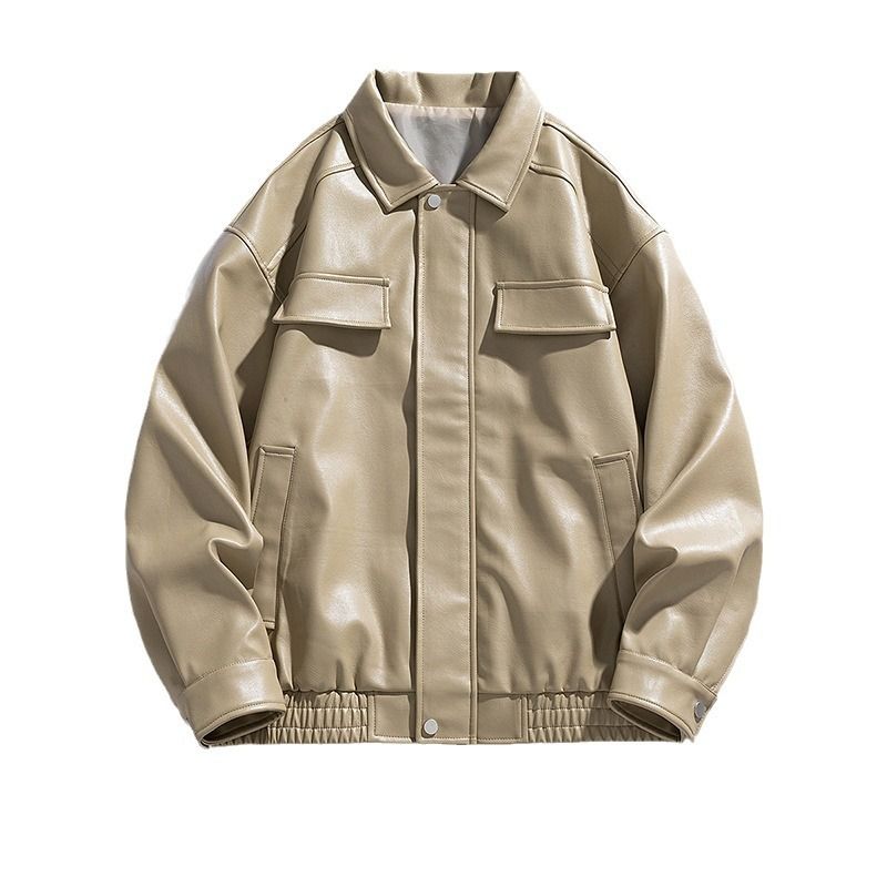 Leather Jackets Men winter Popular Style Men Leather Jacket Wholesale Fashion Cool Zipper Pu Leather Jackets For Men Coats