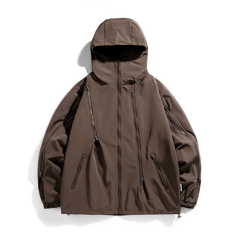 Men's outdoor work jacket plankton Shuai thin top sports functional wind waterproof jacket  Coats