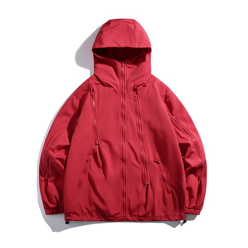 Men's outdoor work jacket plankton Shuai thin top sports functional wind waterproof jacket  Coats