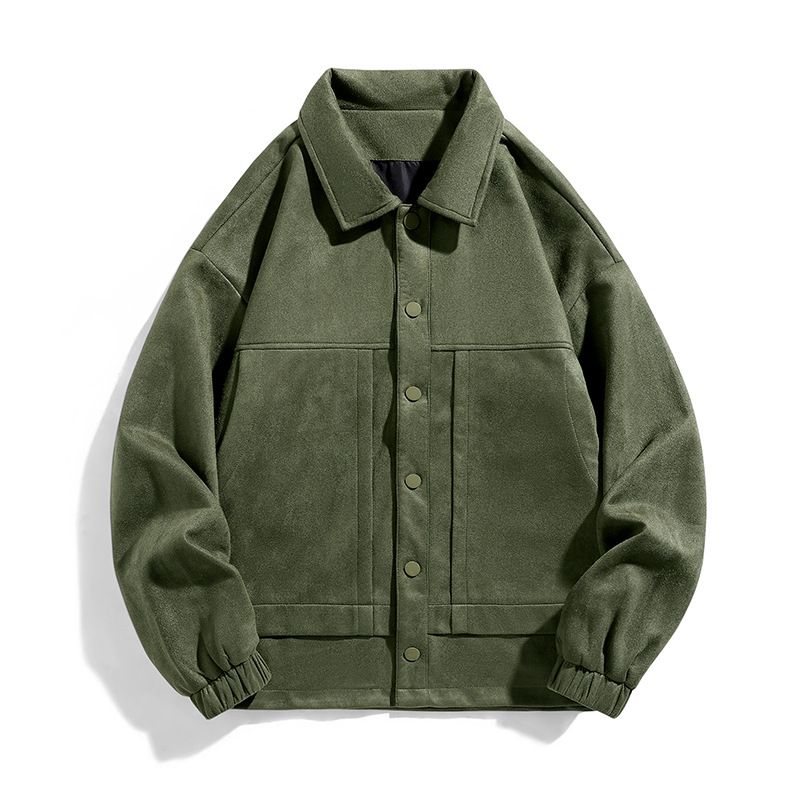 Fashionable Suede Custom Label Zip up Jacket with Stand up Collar Men Sports Jacket Waterproof Jacket Unisex Coats