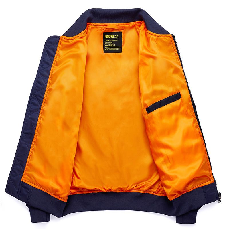 Wholesale Custom Winter Windbreaker Men Plus Size Jackets Plain Satin Bomber Men's Jackets Coats