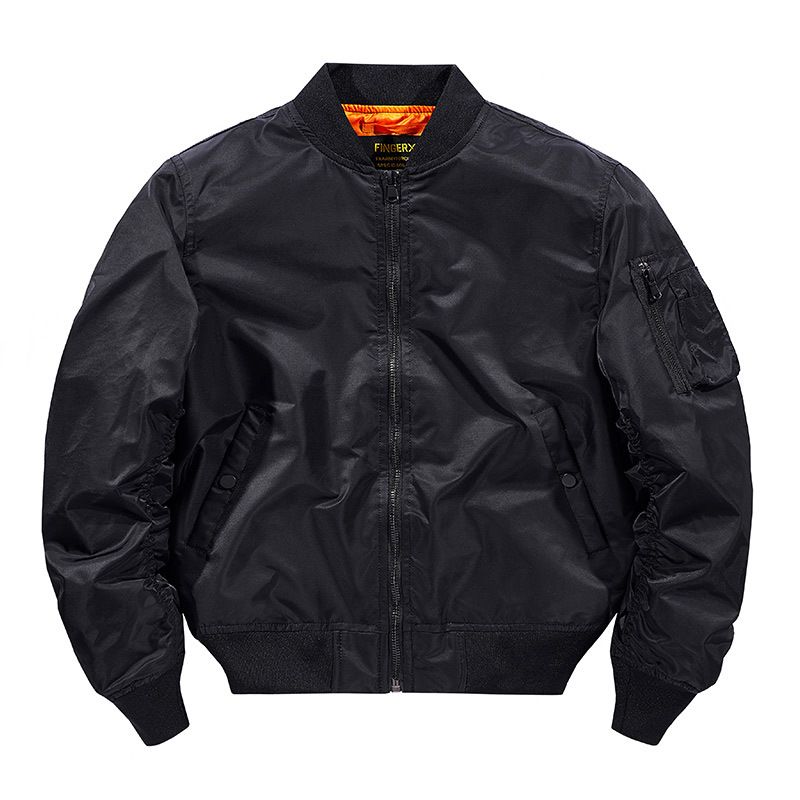 Wholesale Custom Winter Windbreaker Men Plus Size Jackets Plain Satin Bomber Men's Jackets Coats