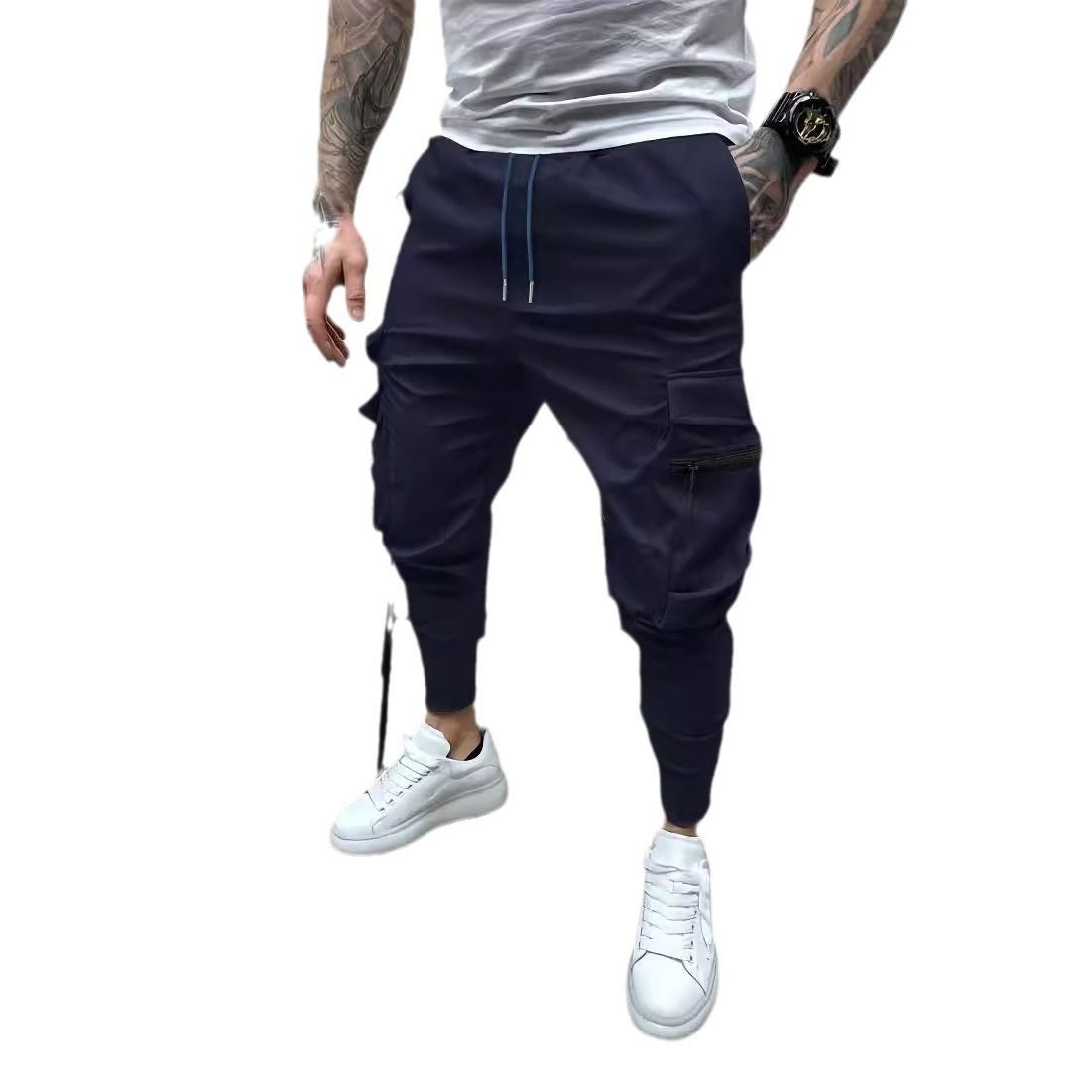 Wholesale Custom High Quality Cotton Casual Men's Drop Crotch Hip Hop Harem Jogger Pants Casual