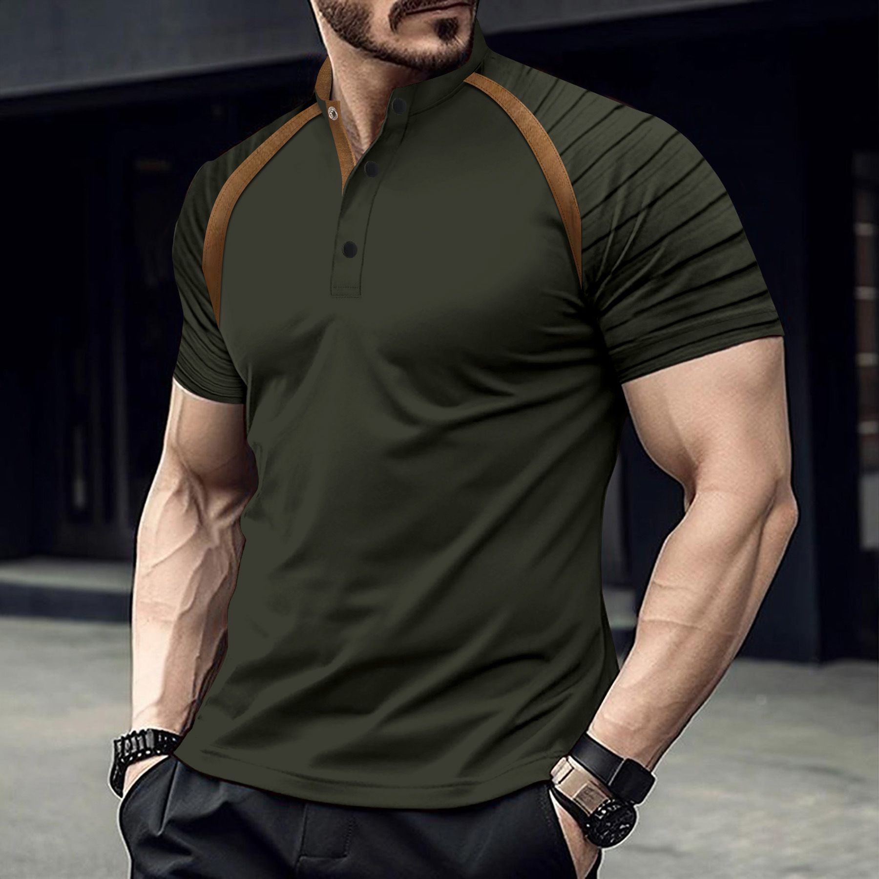 Solid Color And Sports Style Polo T-shirt Short Sleeve Cotton/ Polyester Polo Shirts For Men T-Shirts