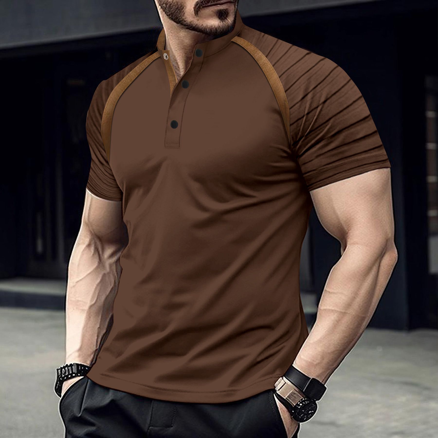 Solid Color And Sports Style Polo T-shirt Short Sleeve Cotton/ Polyester Polo Shirts For Men T-Shirts