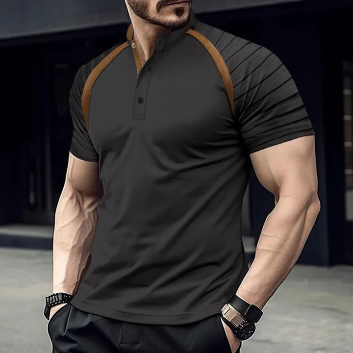 Solid Color And Sports Style Polo T-shirt Short Sleeve Cotton/ Polyester Polo Shirts For Men T-Shirts