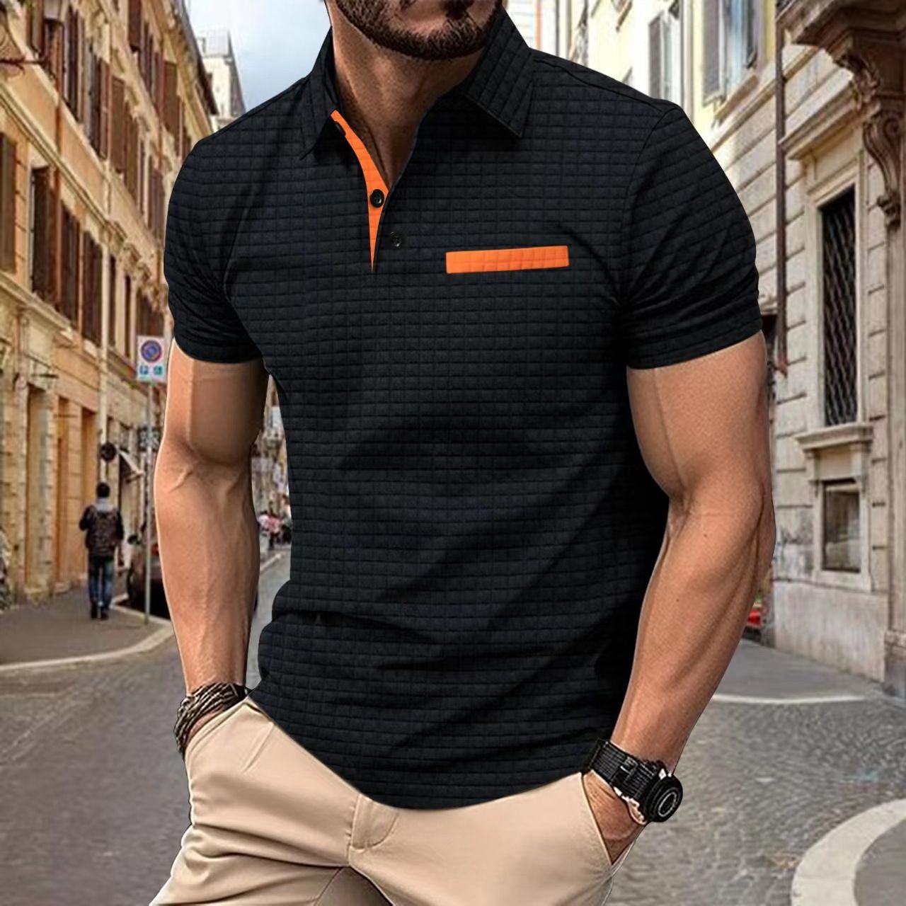 Factory Price Custom Casual Men's Lapel Polo Shirts High Quality Quick Dry 100% Cotton Short Sleeve Golf Polo T-Shirt For Men T-Shirts
