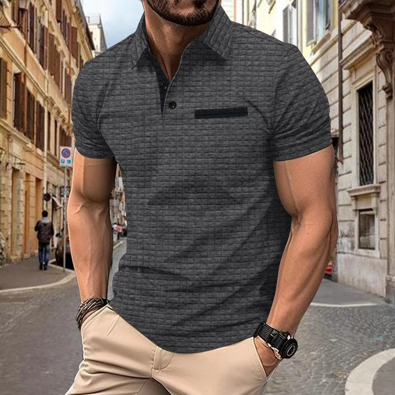 Factory Price Custom Casual Men's Lapel Polo Shirts High Quality Quick Dry 100% Cotton Short Sleeve Golf Polo T-Shirt For Men T-Shirts