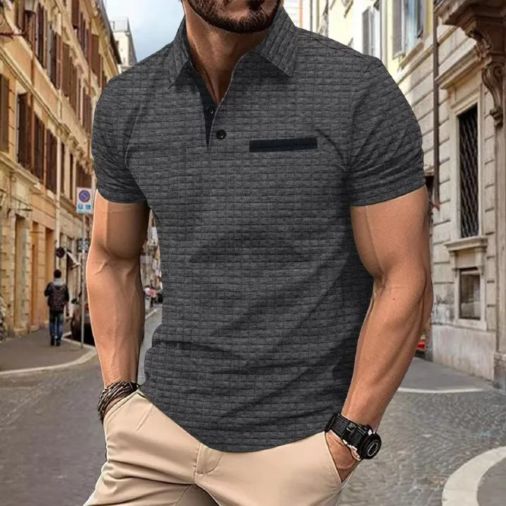 Factory Price Custom Casual Men's Lapel Polo Shirts High Quality Quick Dry 100% Cotton Short Sleeve Golf Polo T-Shirt For Men T-Shirts