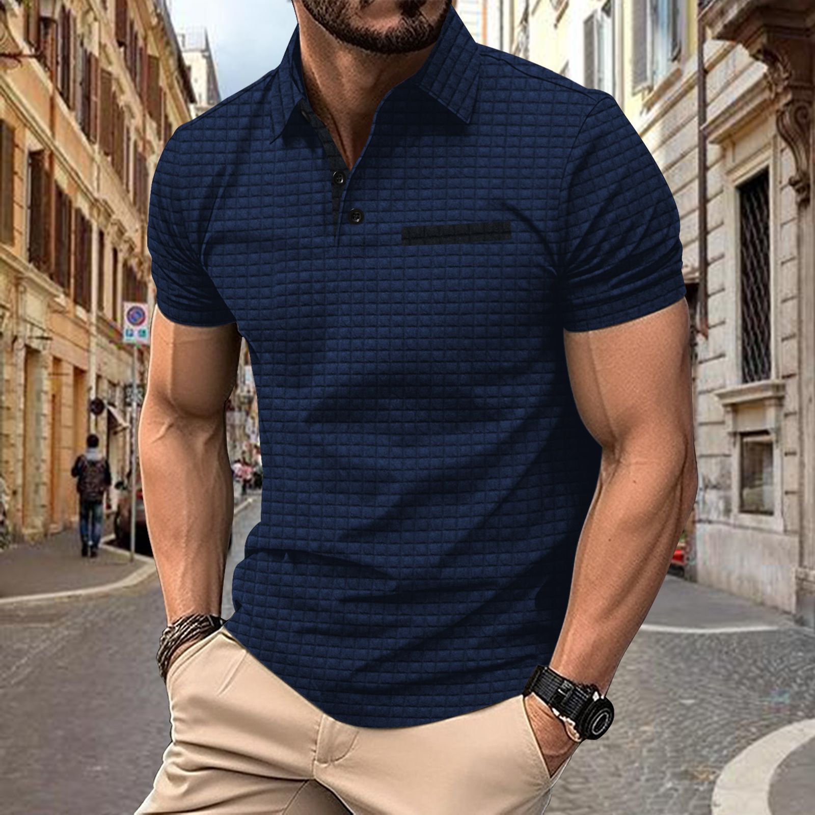 Factory Price Custom Casual Men's Lapel Polo Shirts High Quality Quick Dry 100% Cotton Short Sleeve Golf Polo T-Shirt For Men T-Shirts