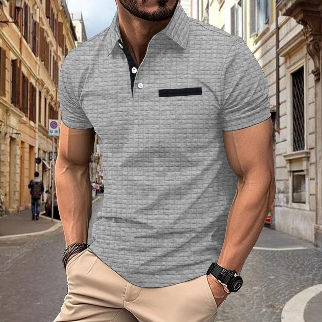 Factory Price Custom Casual Men's Lapel Polo Shirts High Quality Quick Dry 100% Cotton Short Sleeve Golf Polo T-Shirt For Men T-Shirts
