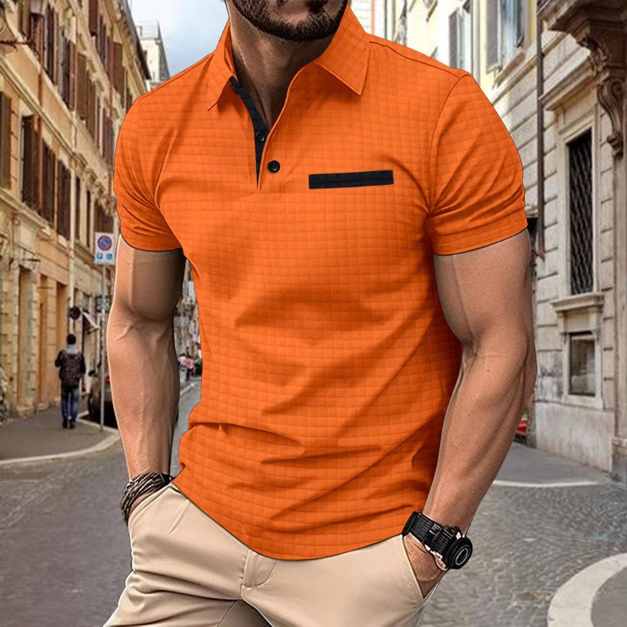 Factory Price Custom Casual Men's Lapel Polo Shirts High Quality Quick Dry 100% Cotton Short Sleeve Golf Polo T-Shirt For Men T-Shirts