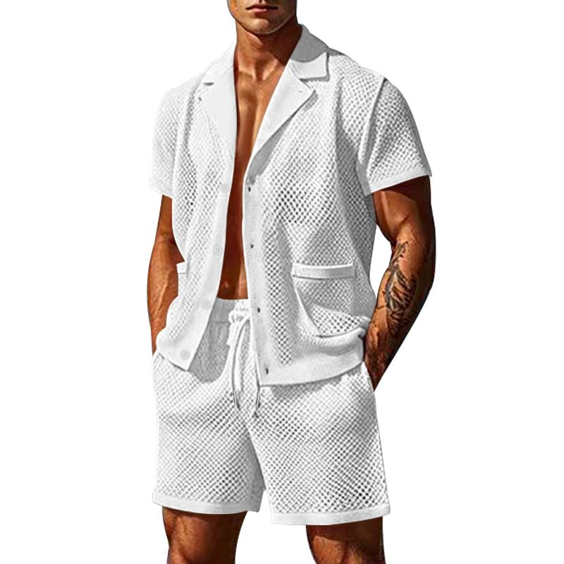 summer men clothing suit Streetwear 2 Two for shorts Sets  Two-Piece Outfits