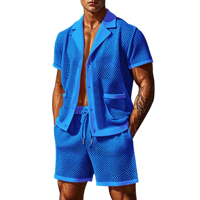 summer men clothing suit Streetwear 2 Two for shorts Sets  Two-Piece Outfits
