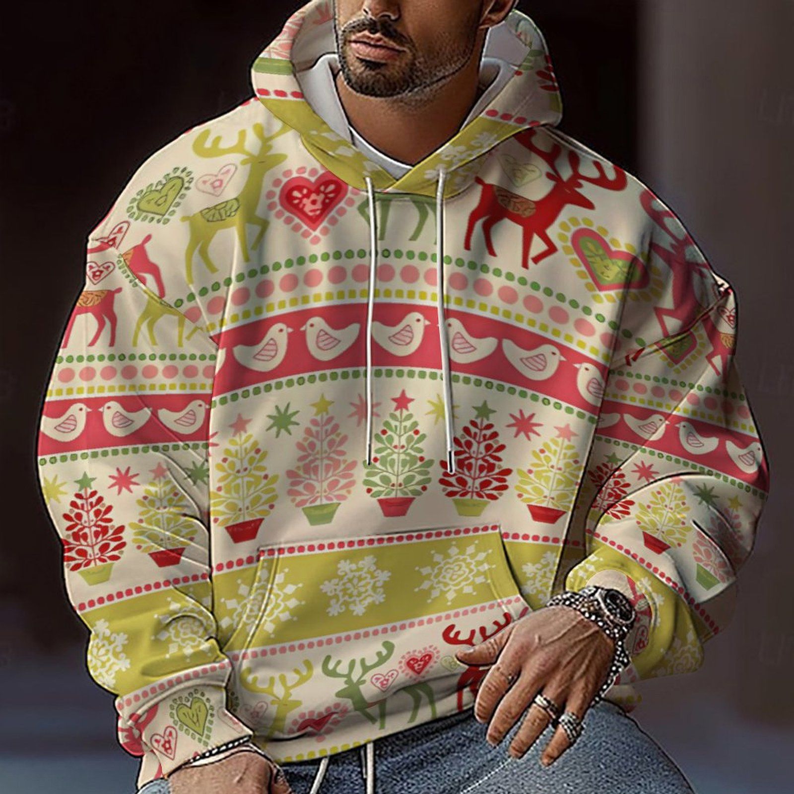 Christmas Sublimation Latest design Red Custom Tapster  Tracksuit Christmas custom Printed Sweaters