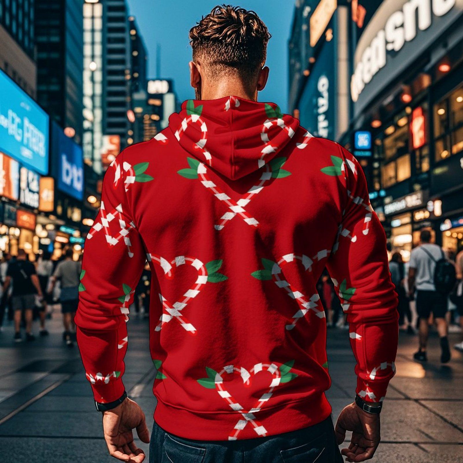 Christmas Sublimation Latest design Red Custom Tapster  Tracksuit Christmas custom Printed Sweaters