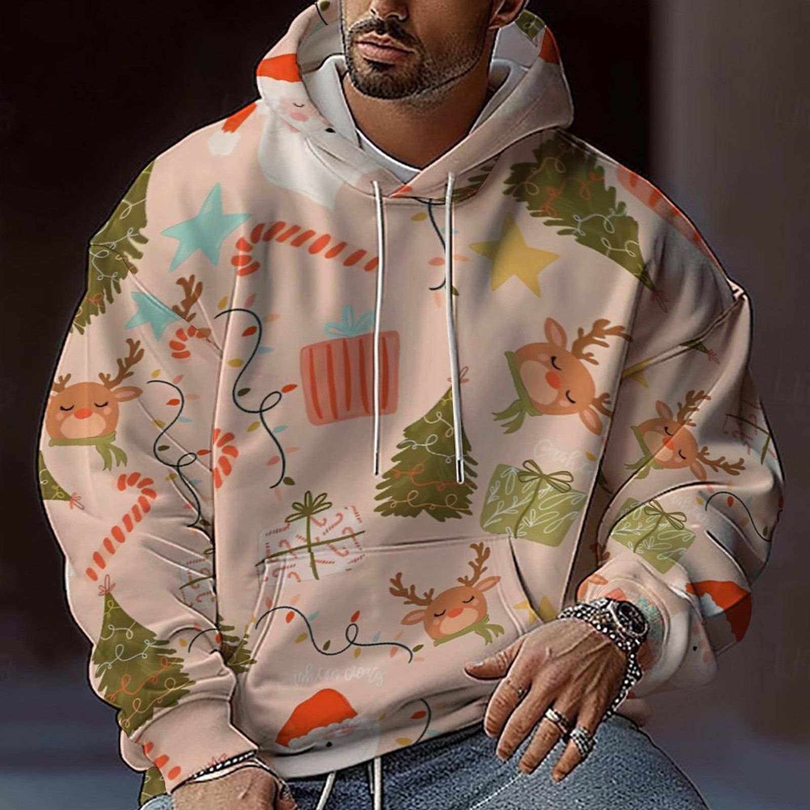 Christmas Sublimation Latest design Red Custom Tapster  Tracksuit Christmas custom Printed Sweaters