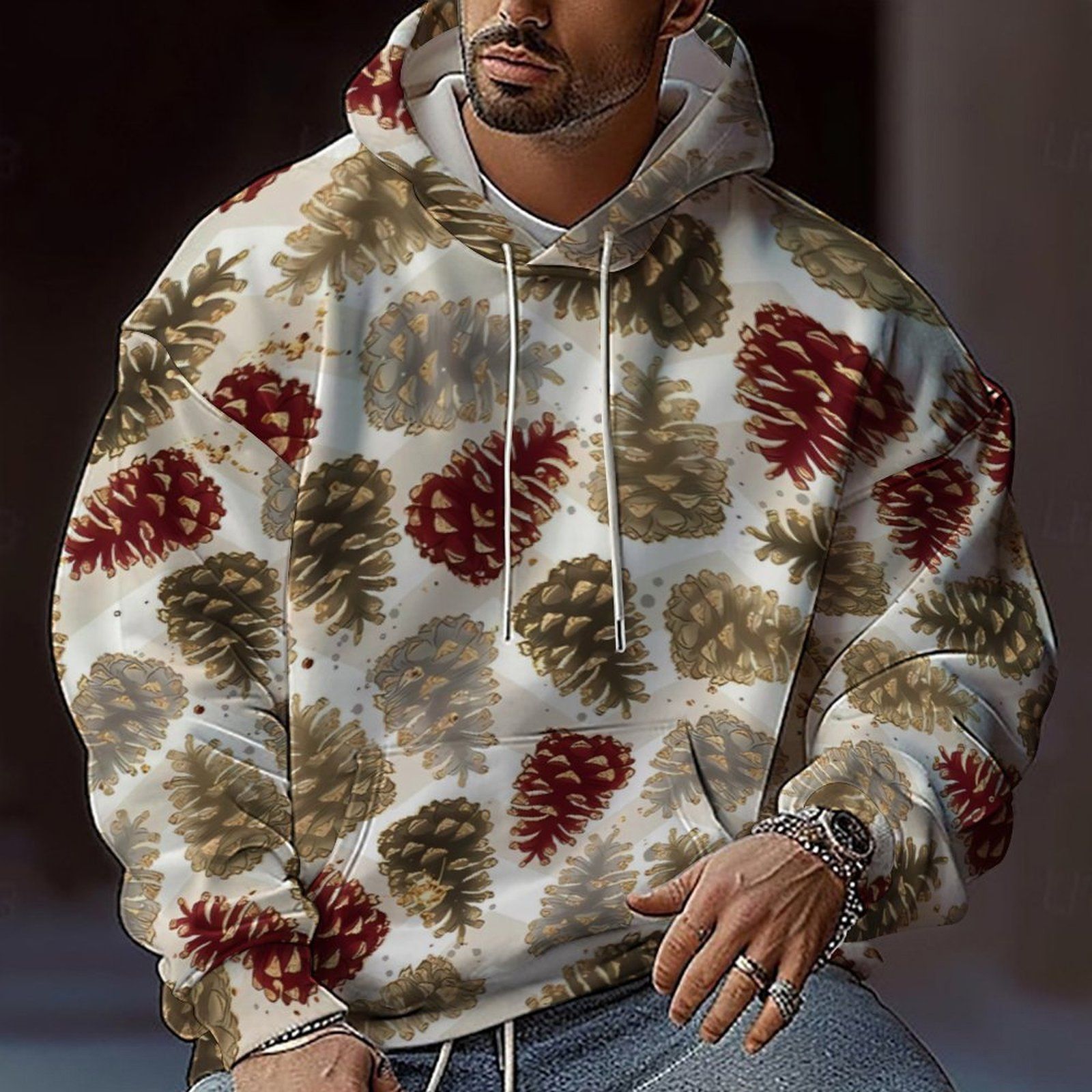 Christmas Sublimation Latest design Red Custom Tapster  Tracksuit Christmas custom Printed Sweaters