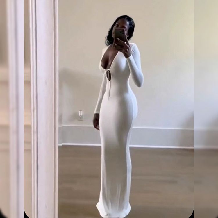 Charm Autumn Best Seller Apparel Fashion Solid Color Dress Ladies Casual Girls Dresses