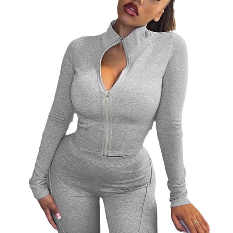 Zip Up Activewear Joggers Sweat Suit Women Matching Sets Ladies Tracksuit Female 2 Two Piece Set Two-Piece Outfits