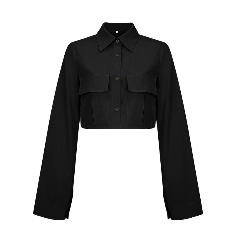 women long Sleeve crop tops Women's Professional and Elegant Workplace Outfitsnew style shirts Jackets  Coats