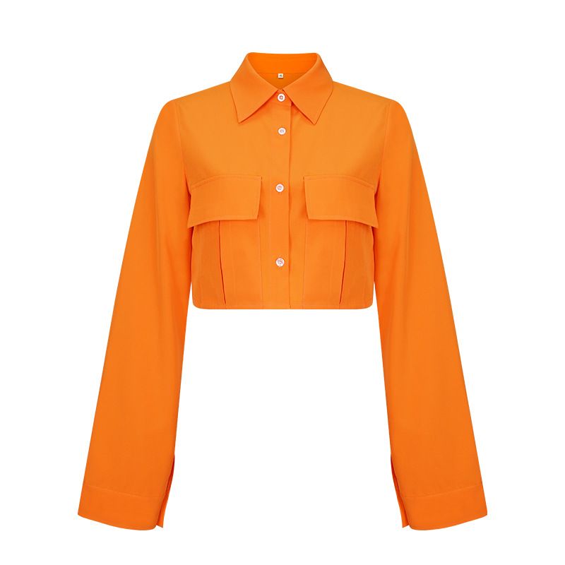 women long Sleeve crop tops Women's Professional and Elegant Workplace Outfitsnew style shirts Jackets  Coats