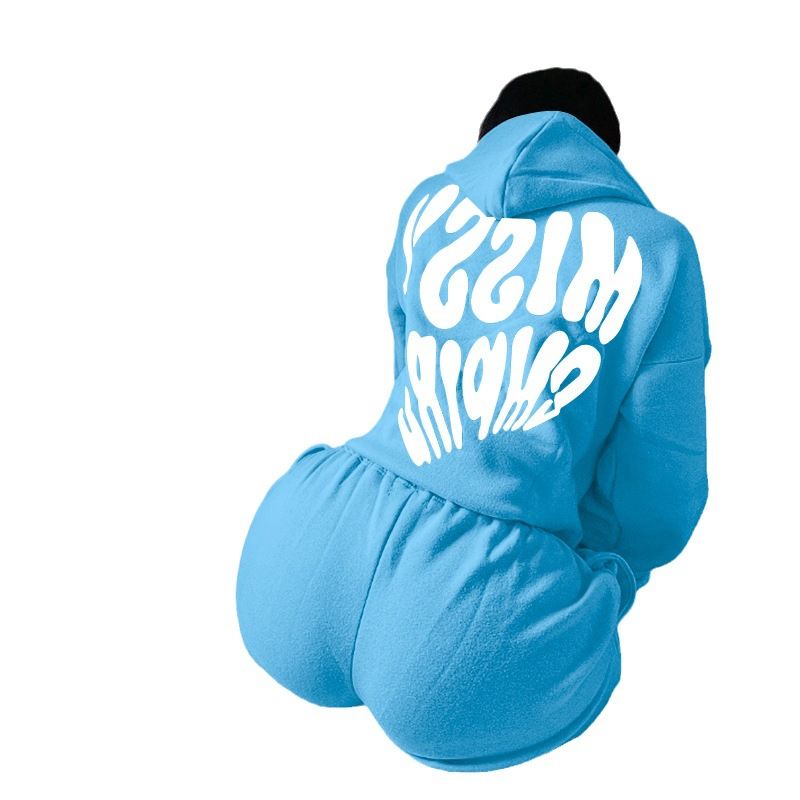 Spring and autumn new hoodie shorts set fashion sports long-sleeved hoodie sweatshirt two-piece setTwo-Piece Outfits