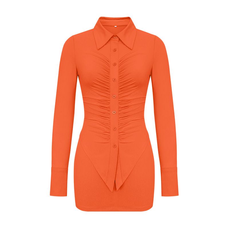 Goddess of temperament outfit Women Casual two Piece Set long Sleeve Shirt mini Skirts outfits Two-Piece Outfits