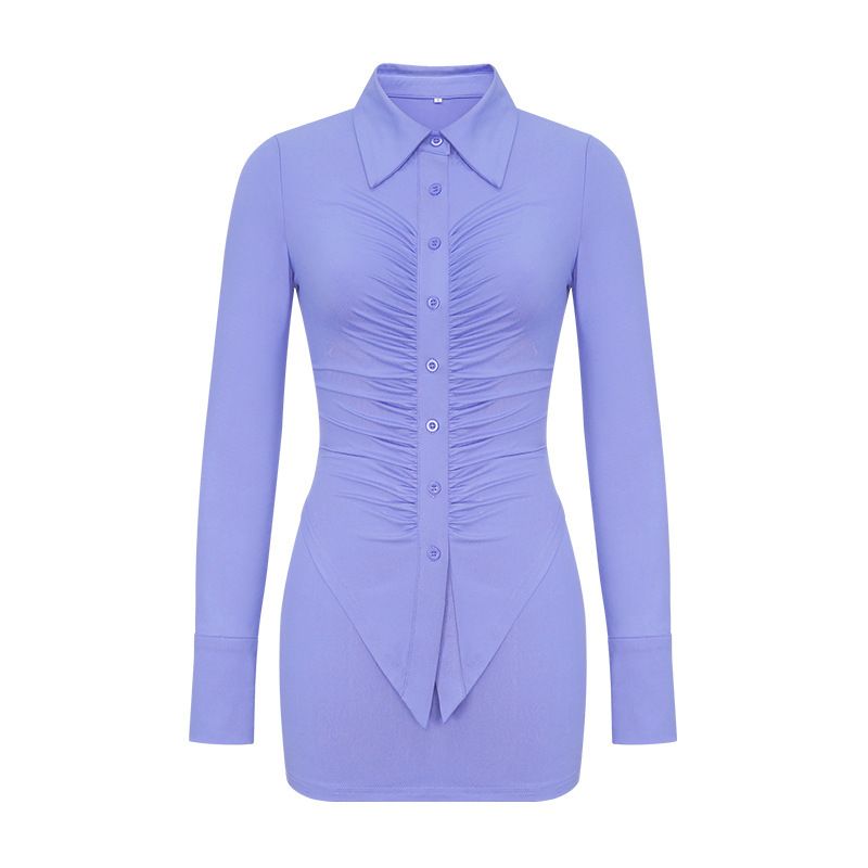 Goddess of temperament outfit Women Casual two Piece Set long Sleeve Shirt mini Skirts outfits Two-Piece Outfits