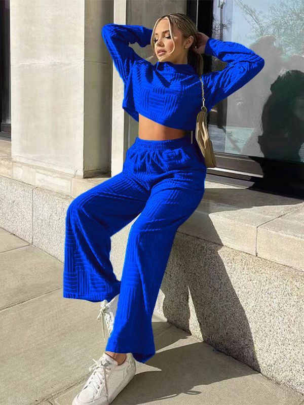 sport workout hoodies sweatshirt and sweat pant custom 2 piece jogging sets for womenTwo-Piece Outfits