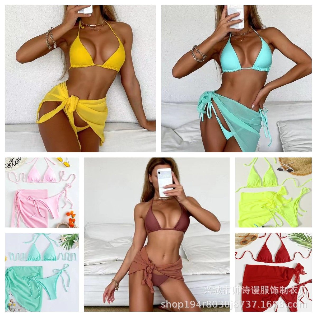 high quality One shoulder Swimsuit Women Swimwear Sexy Push Up Bikini Swimwear Cover Ups