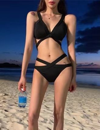 sports Bikini swimsuit women's  new ins models sexy temptation three-point high waist beach swimsuit Swimwear Cover Ups