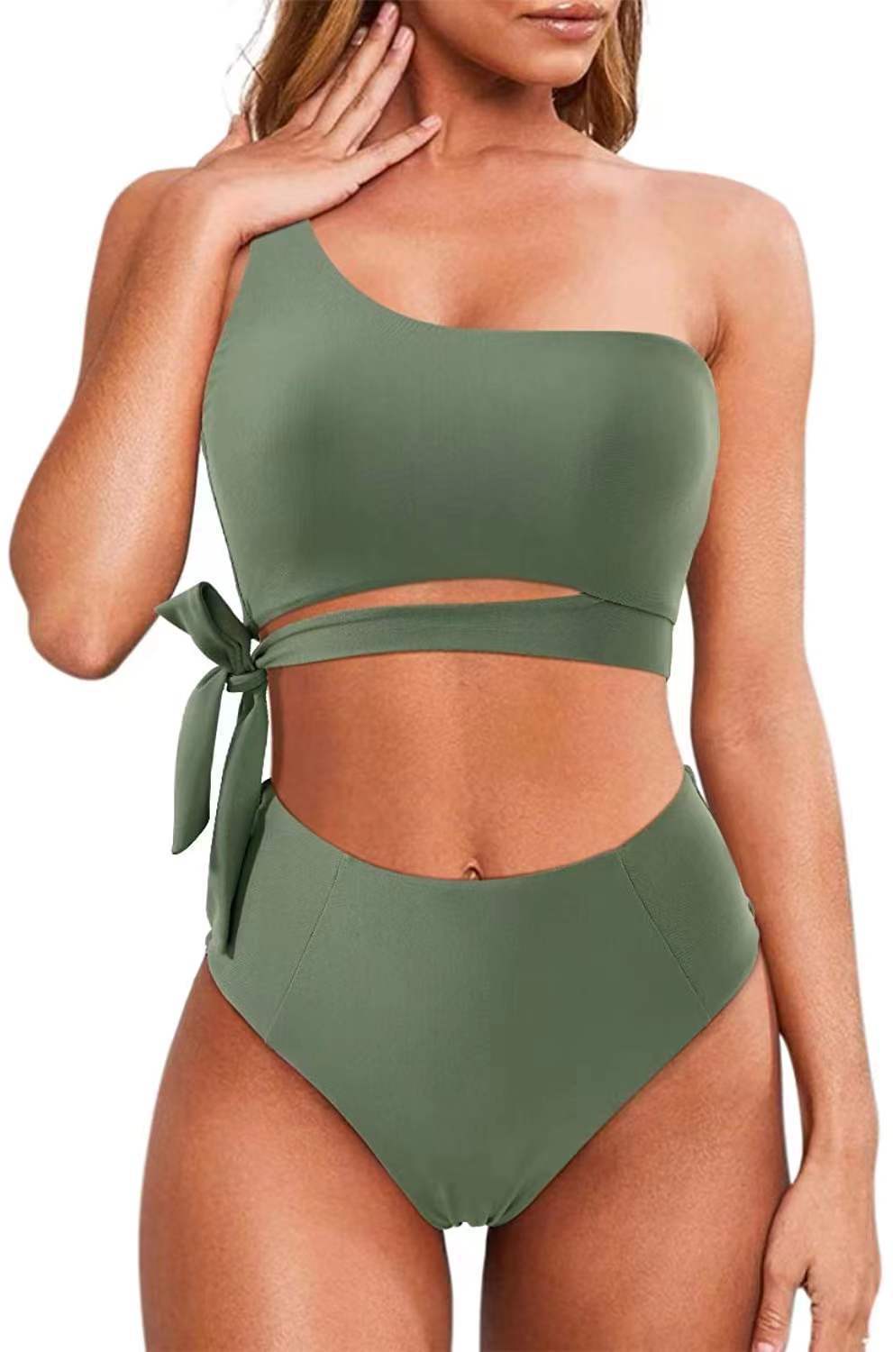 Dynamics women sexy two piece bikini swimwear beachwear bathing suit bikini set  Swimwear Cover Ups